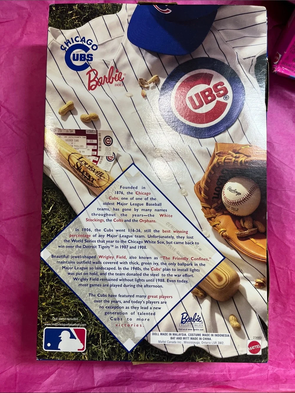 1999 Chicago Cubs Collector Edition Barbie doll by Mattel NRFB